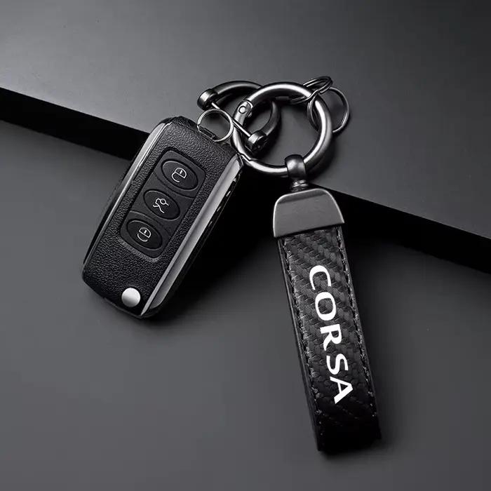 Porte-clés de voiture en cuir PU, accessoires pour Opel Corsa C D E F A B Gsi 1.6T OPC Line 1.4T Turbo Corsavan 2004 2007 2008 2011 2015