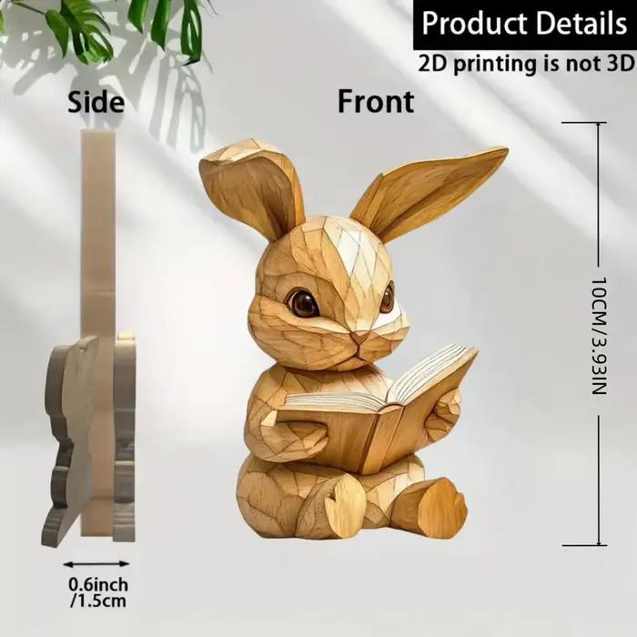Sculpture de Couple chaton en bois