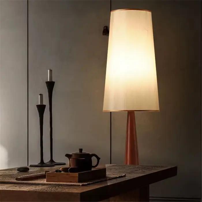 Lampadaire moderne du milieu du siècle Designer Wabi Sabi lampadaire rustique en bois naturel pour salon chambre lampadaire de chevet