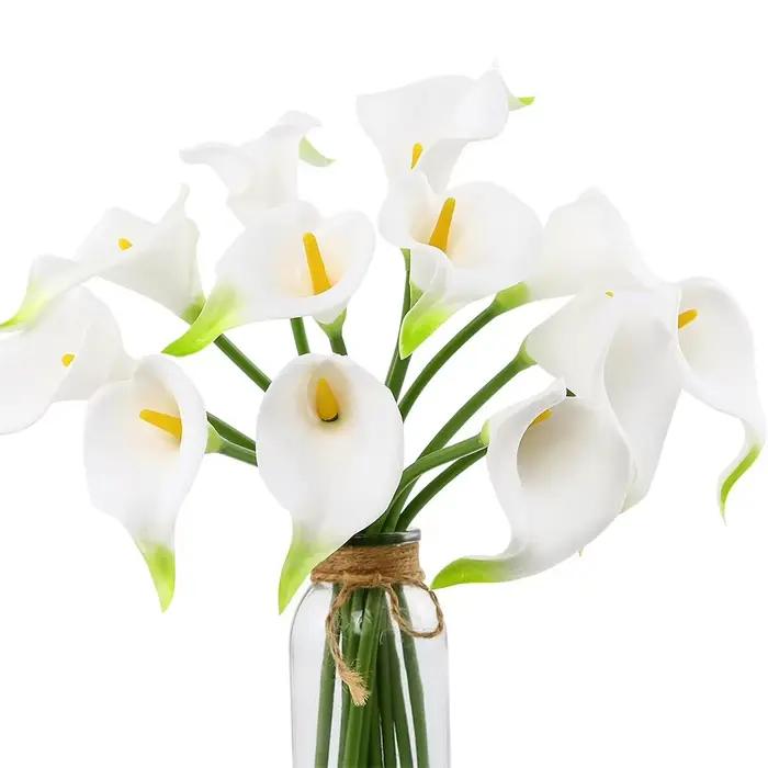 Bouquet de fleurs artificielles, 40cm, fausses fleurs, pour décoration de maison, de jardin, de mariage, de mariée, accessoires de vase, 5/10 pièces