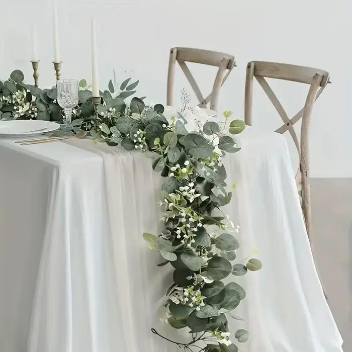 Guirlande de feuilles d'eucalyptus artificielles 1/2