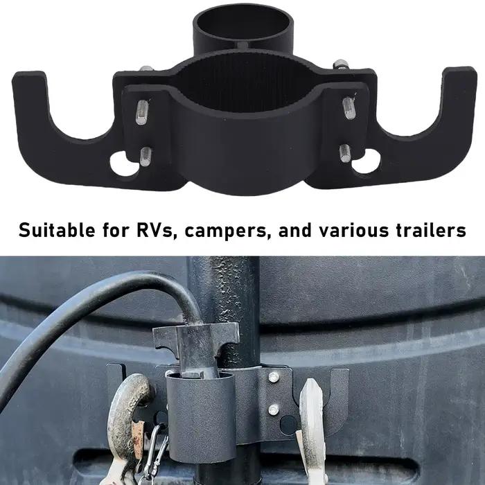 Organisateur de remorque, support de chaîne de remorque, support de prise de remorque en alliage d'aluminium haute dureté pour prise 7 voies, accessoire pour camping-car
