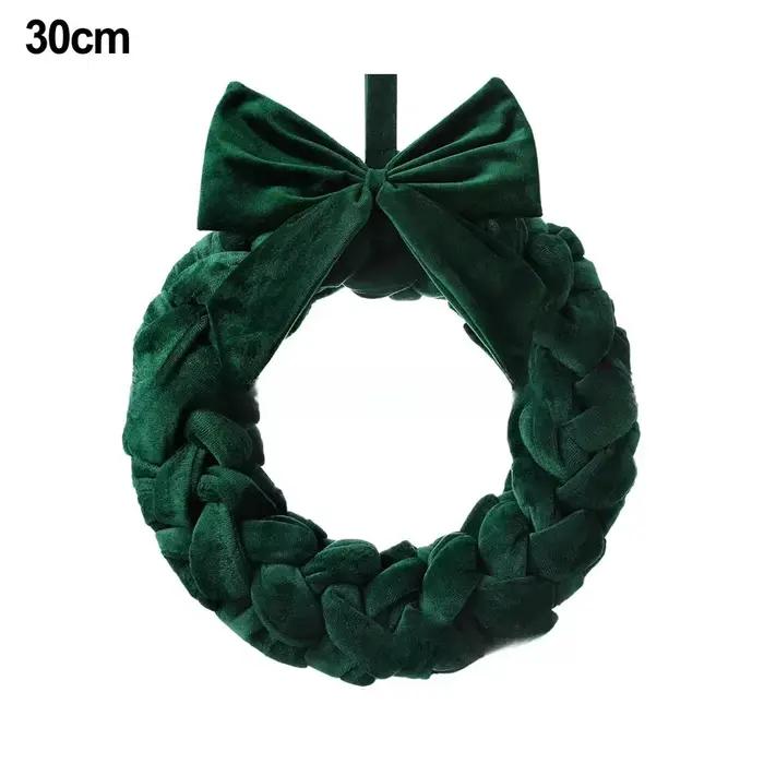 Couronne festive élégante pour décoration de porte d'entrée ou extérieure, design intemporel, utilisation polyvalente pour Noël, Nouvel An et autres célébrations