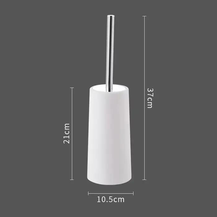 Brosse de toilette dorée avec support