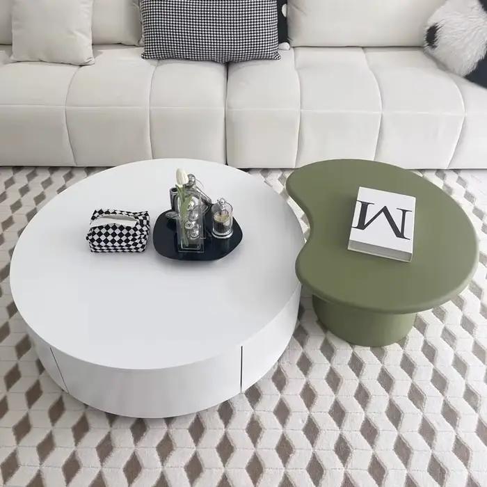 Ensemble de tables basses rondes nordiques