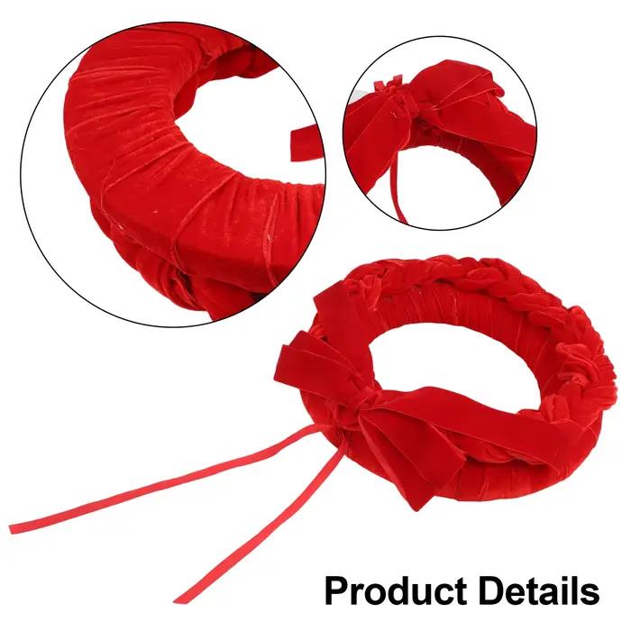 Couronne festive élégante pour décoration de porte d'entrée ou extérieure, design intemporel, utilisation polyvalente pour Noël, Nouvel An et autres célébrations