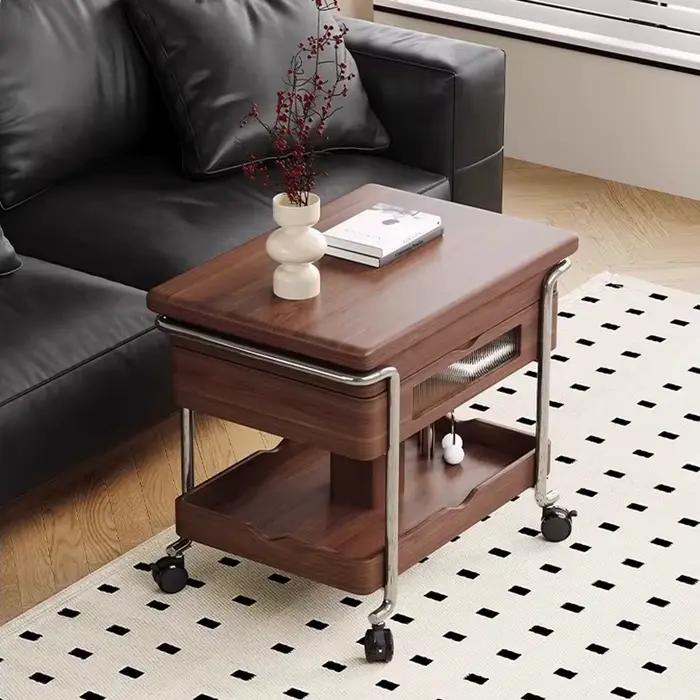 Tables basses multifonctions modernes sur roulettes rangement
