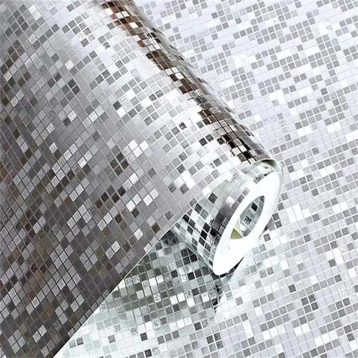 Papier peint à effet miroir scintillant