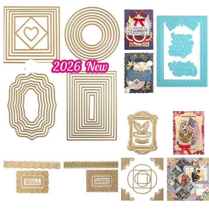 Matrices de découpe en métal Anna Griffin pour scène de Noël 3D à la lumière des bougies, cadre d'église, pour scrapbooking DIY fait main, nouveauté juillet 2026
