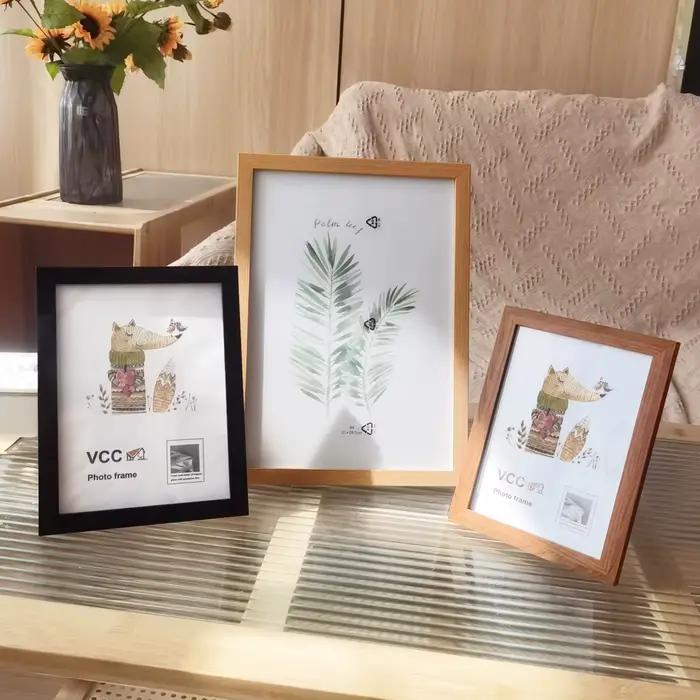 Cadre photo en bois pour mur