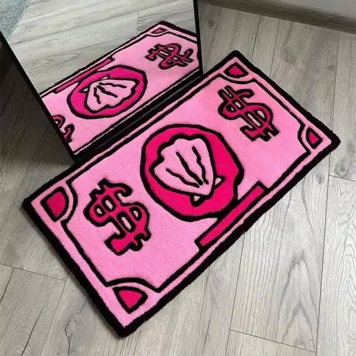 Coin tapis décoratif ménage chambre chevet couverture