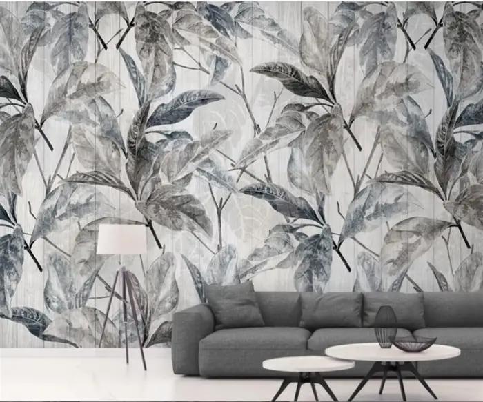 Papier peint mural personnalisé Feuilles de plantes tropicales