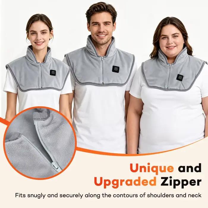 Coussin d'épaule chauffant électrique, châle enveloppant Cervical chauffant USB, doux, compresse chaude, dos, cou et épaules, chauffe-hiver