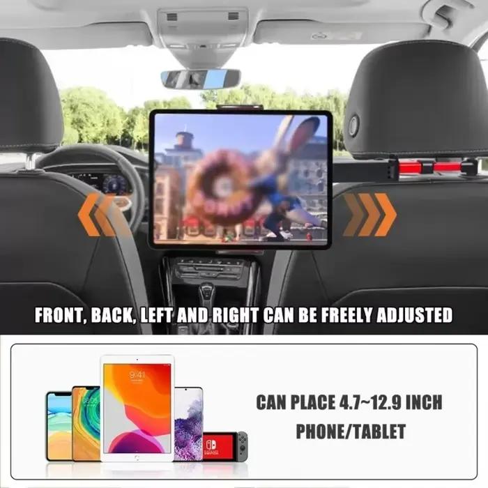 Support de tablette extensible pour voiture, pour enfants, pour iPad Air, support de tablette pour appuie-tête, pour siège arrière de voiture, essentiels pour les voyages en voiture