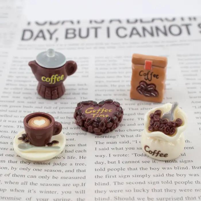 Série de café miniatures en résine