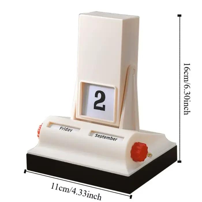 Ornement de table lumière luxe calendrier à rabat rétro décoratif
