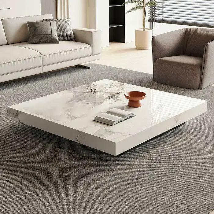 Table basse moderne transparente