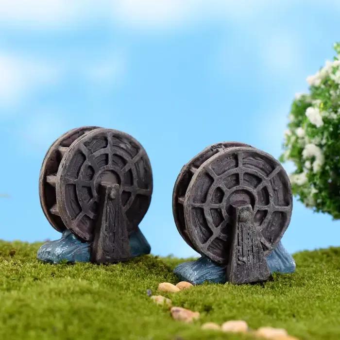 Mini roue à eau Miniature Vintage