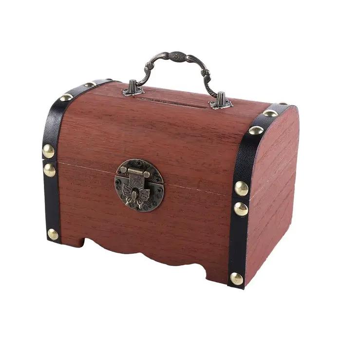 Boîte de rangement décorative créative en bois