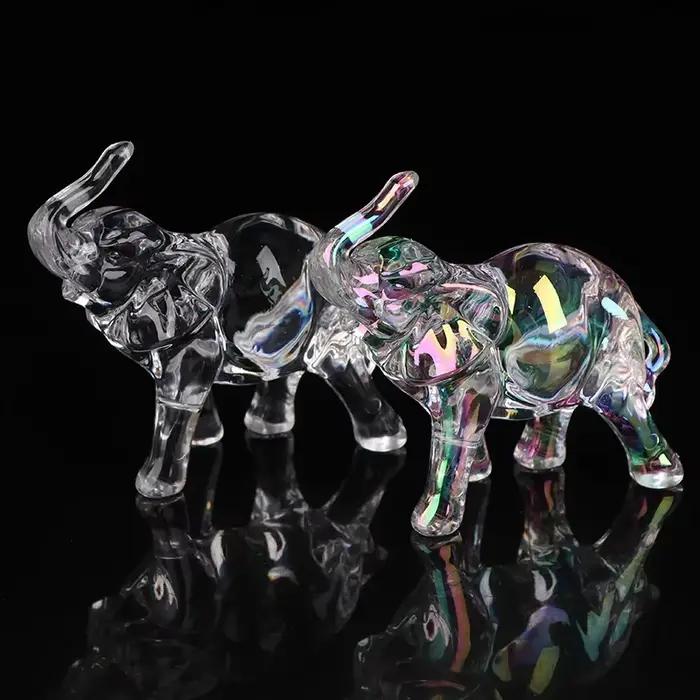 Statue d'éléphant en cristal mignon
