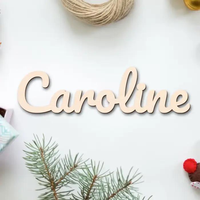 1 plaque nominative personnalisée en bois – Décoration de chambre et de maison avec nom de famille personnalisable