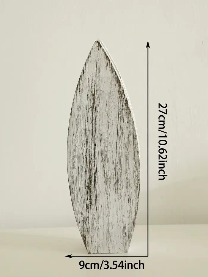 Vase nautique en bois, queue de baleine et planche de surf