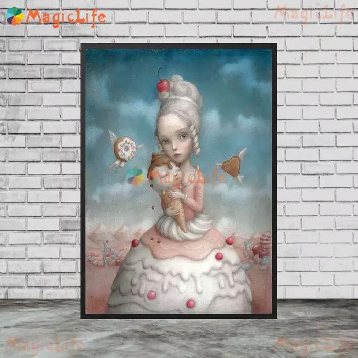 Images murales de poupée cadeau pour bébé fille