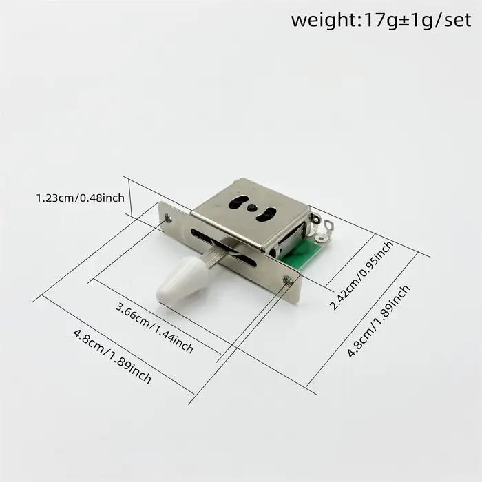 Commutateur de guitare électrique ST 3/5 voies, interrupteur 3 voies 5 voies, commutateur de conversion de tonalité de guitare avec vis
