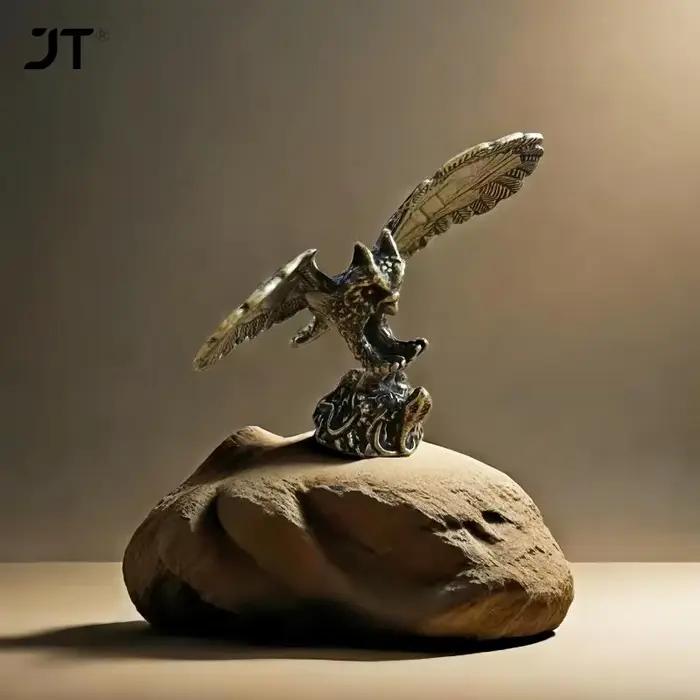 Figurine de marmotte de Lion en laiton