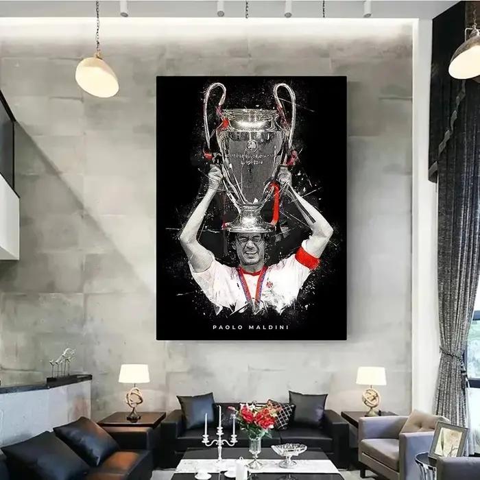 Peinture sur toile scandinave Cristiano Ronaldo HD, Art mural Simple, affiche étoile de football imprimée, chambre à coucher, salon