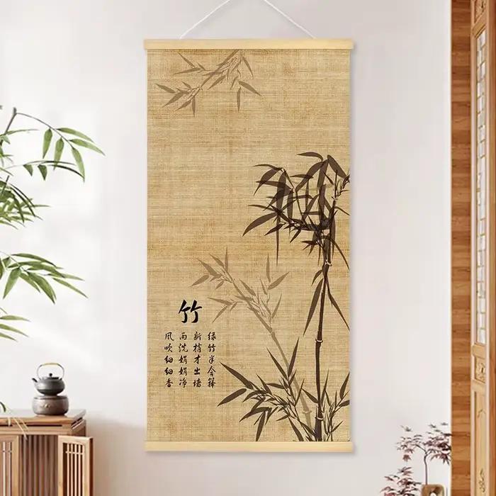 Tapisserie murale en bambou chinois