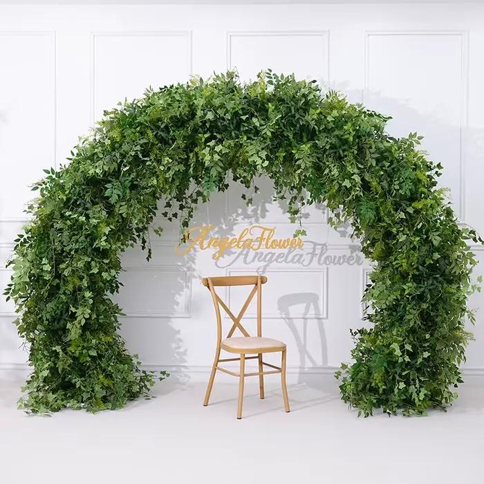 Angela fleur A8872 toile de fond de mariage décor arc Arrangement Floral Mori verdure plantes feuilles