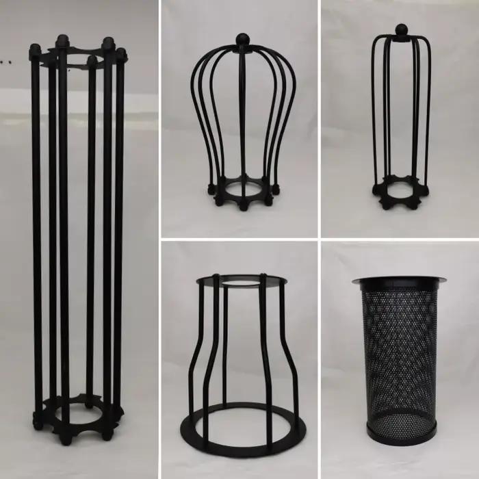 Abat-jour vintage en fer finition noire