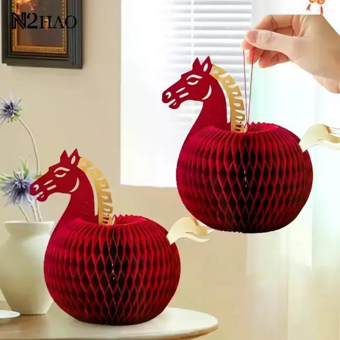 Ornement de cheval mignon pour nouvel an 2026
