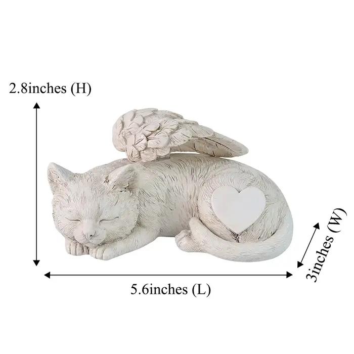 Statue de jardin personnalisée pour chat endormi
