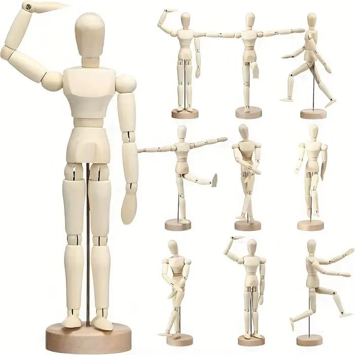Mannequin d'artiste en bois pour la décoration de bureau à domicile