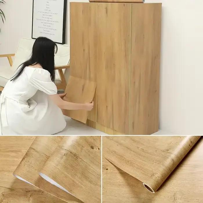 Planches de bois Grain rétro Faux