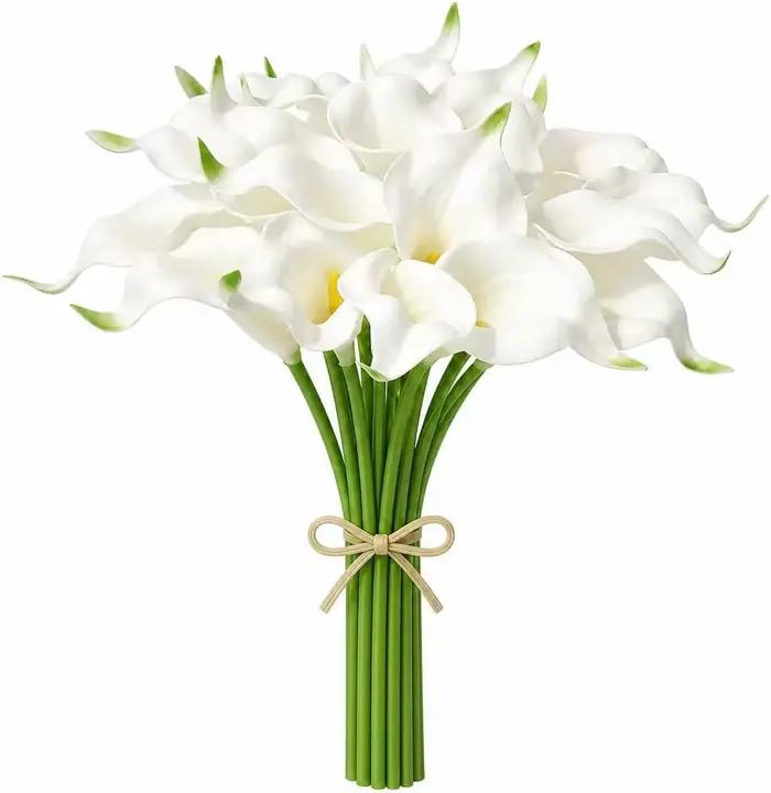 Bouquet de fleurs artificielles, 40cm, fausses fleurs, pour décoration de maison, de jardin, de mariage, de mariée, accessoires de vase, 5/10 pièces