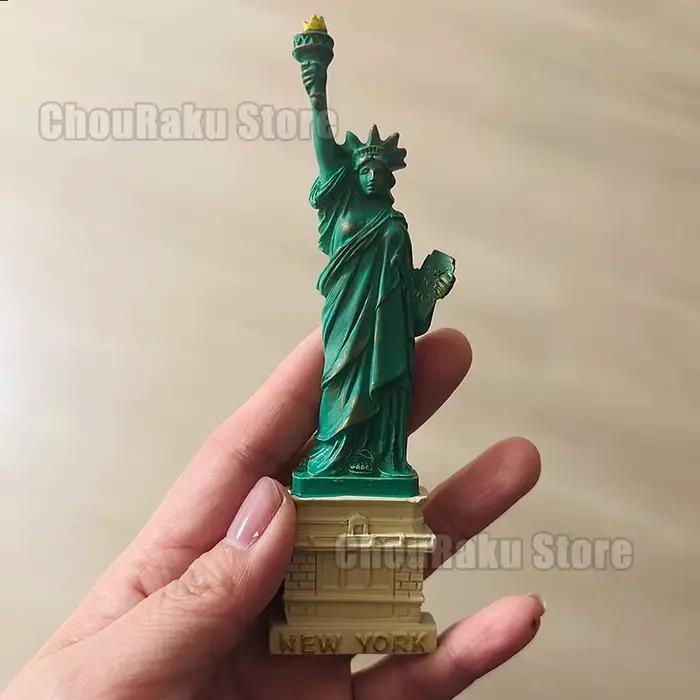 Mini Statue de la Liberté en résine, modèle 3D, aimants pour réfrigérateur, autocollant pour réfrigérateur, souvenir de voyage américain, aimant pour réfrigérateur, cadeaux créatifs