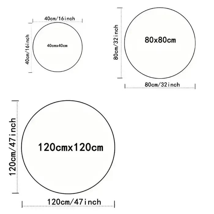 Tapis rond tissé motif géométrique moderne antidérapant pour salon chambre à coucher ou extérieur