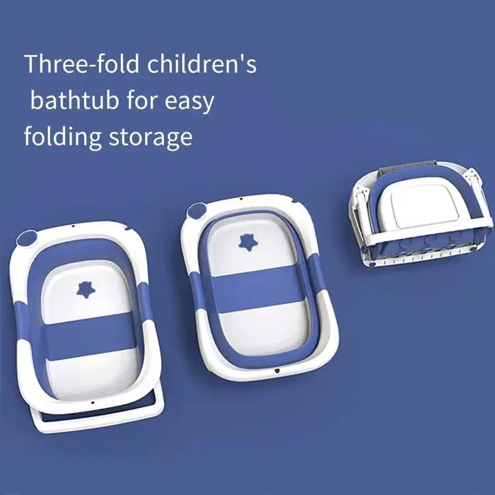 Baignoire pour bébé nouveau-né, baignoire domestique pour bébé, grande baignoire pliable pour bébé, permettant de s'asseoir ou de se coucher pour se sentir au chaud