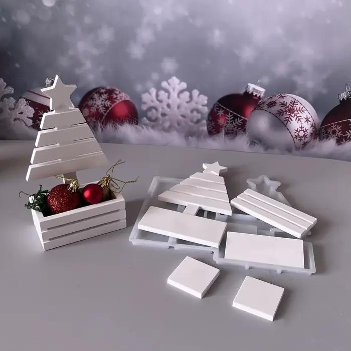 Moule de rangement d'arbre de noël en Silicone