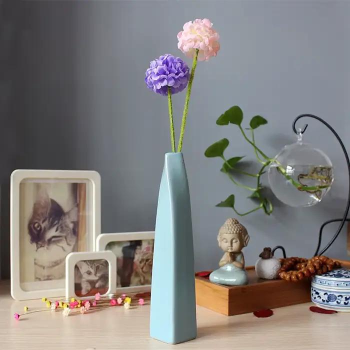 Vase à fleurs en céramique Macaron