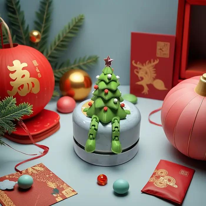 Figurines d'arbre de noël imprimées en 3D