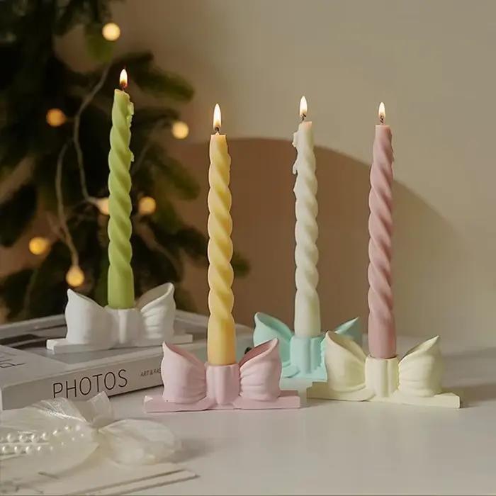 Mince spirale longue tige bougie parfumée