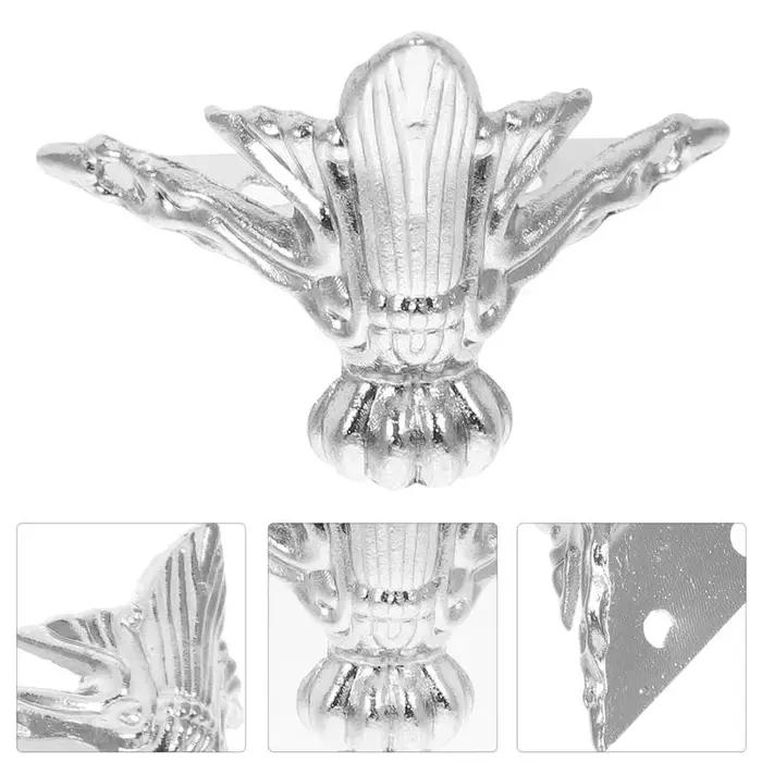 Support de Pieds de Boîte à Bijoux en Alliage de Zinc, 20 Pièces, Boîtier en Bois, Protecteur d'Angle