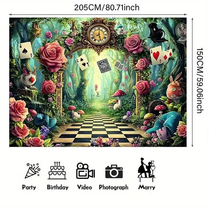 Tapisserie murale Alice au pays des merveilles