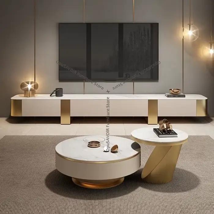 Table basse Simple TV stands support tiroir salon chez l'habitant TV