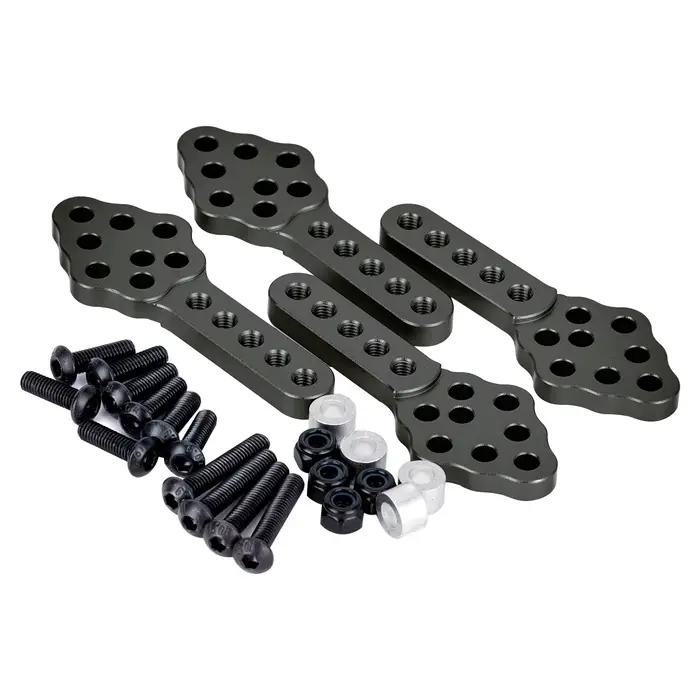 Support de montage d'amortisseur réglable en aluminium, 4 pièces, pour voiture à chenilles axiale 1/10 RC SCX10 90046 TRX-4 D90 D110, pièces de mise à niveau