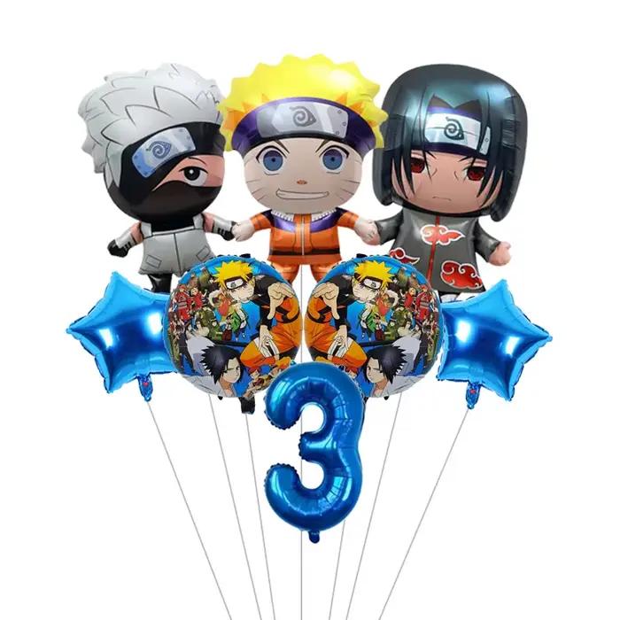 Ensemble de ballons en aluminium Naruto pour anniversaire